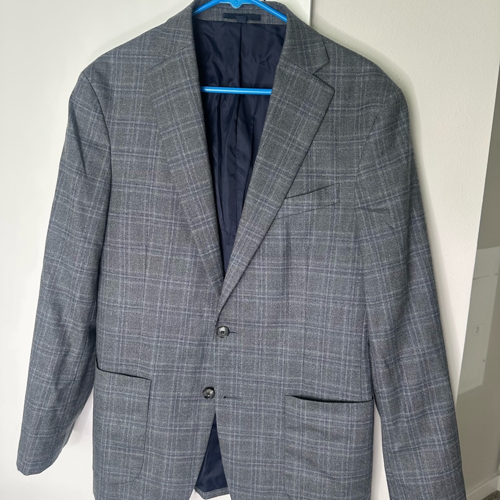 Jos. A. Bank Gray Windowpane Sport Coat